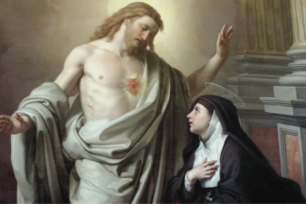 Santa Margarita y el Sagrado Corazón de Jesús.