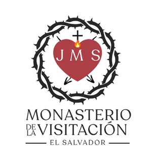 Logo de la visitación color vino